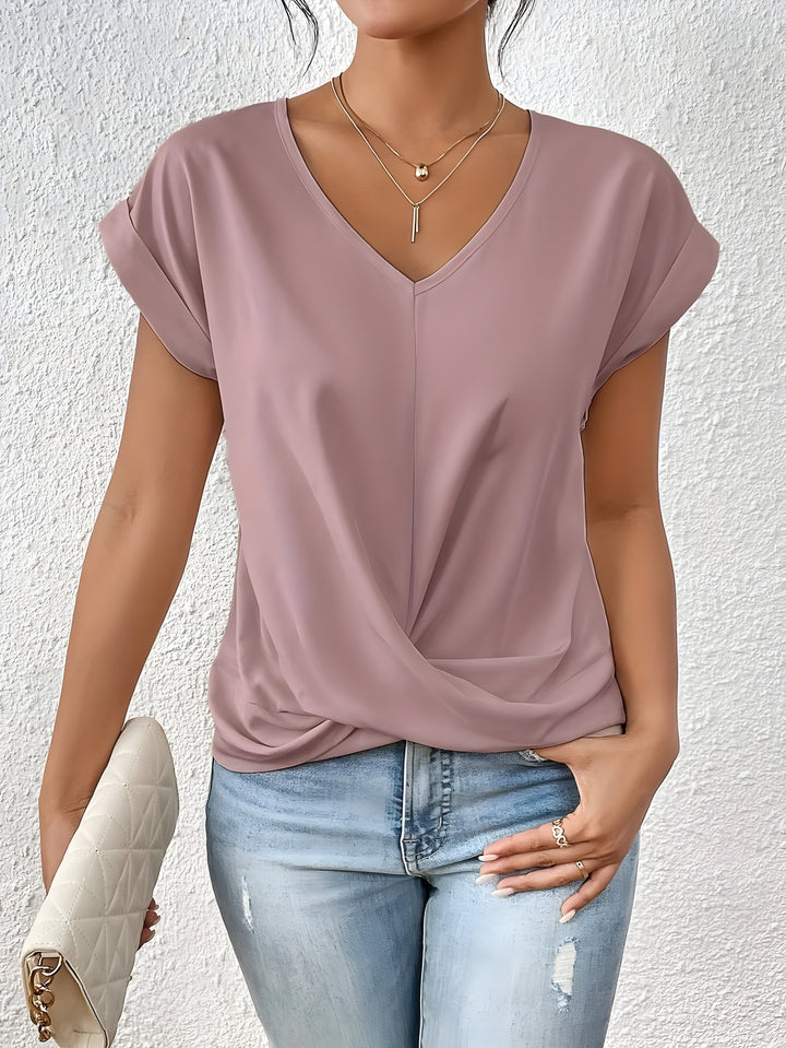 Kathrina | V-kaeluse Twist Ees Top