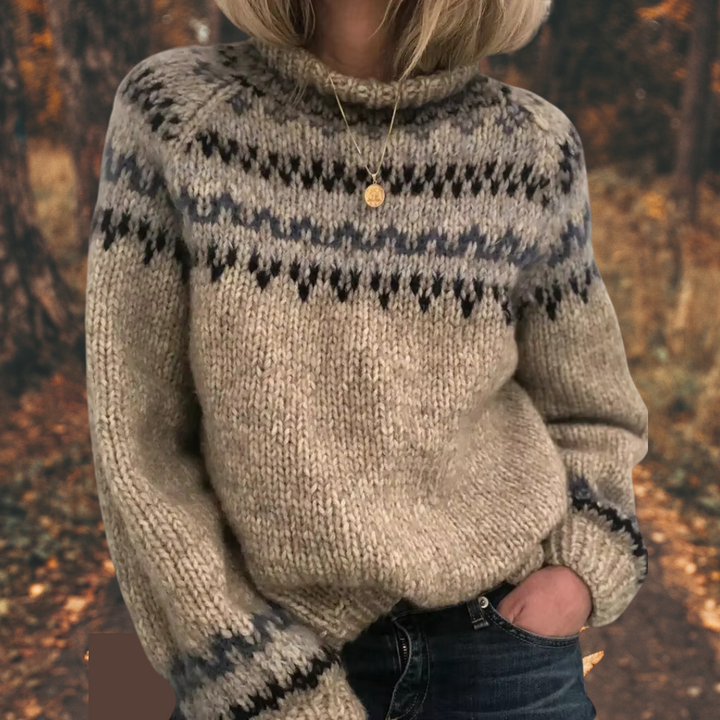 Astrid™ | Naiste Põhjamaine Kootud Pullover