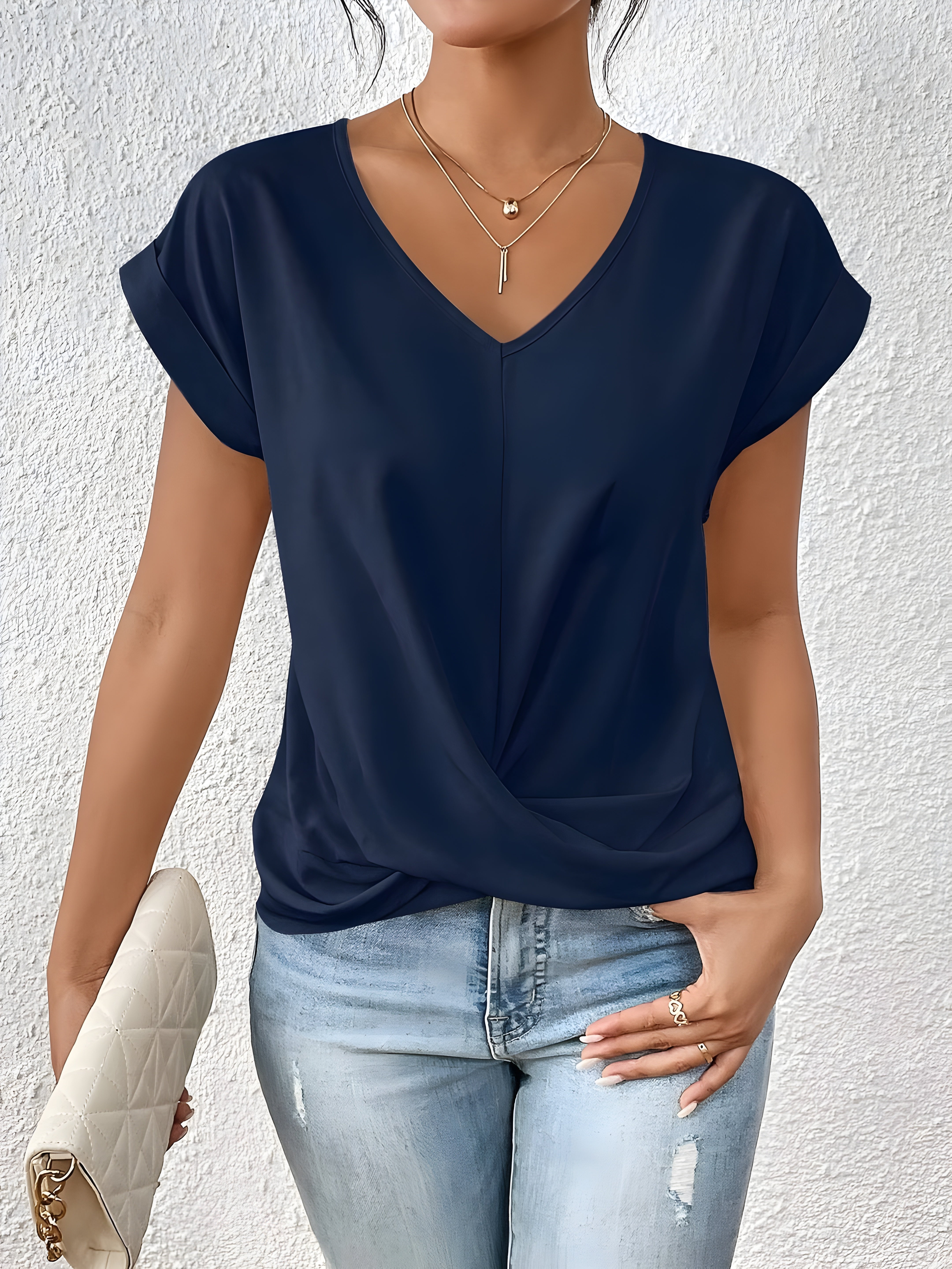 Kathrina | V-kaeluse Twist Ees Top