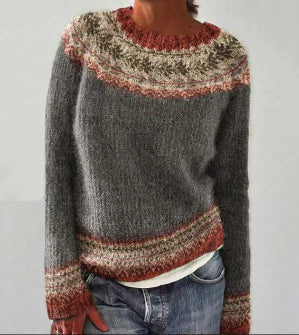 Harper - Retro Kootud Pullover